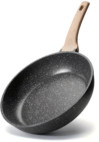 12 Inch Nonstick Granite Frying Pan Skillet - Durable & Easy Clean