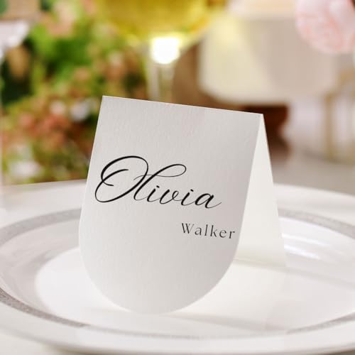 100 Pcs Arch Place Cards for Dinner & Event Table Setting - Small 3.2x4 Inches