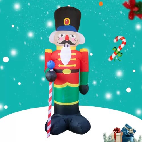 Lighted Christmas Inflatable Nutcracker Large Outdoor Yard Decoration