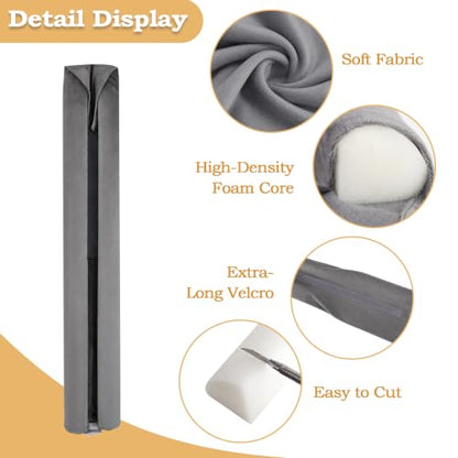 Adjustable Door Draft Stopper - Soundproof, Dustproof, and Insulation for Gaps 26-36 Inch - Grey