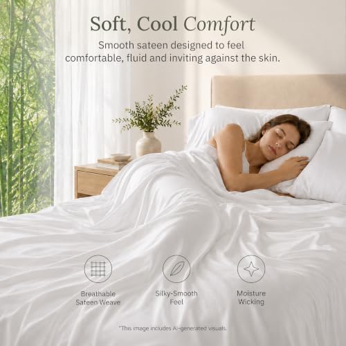 Queen Size Viscose from Bamboo Sheets Dark Olive - Cooling & Silky Soft