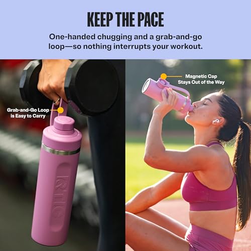 RTIC 30oz Insulated Water Bottle with Protein Shaker - Cobalt