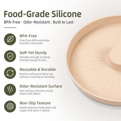 Stackable Silicone Margarita Salt Rimmer Set - 3 Piece, Dishwasher Safe