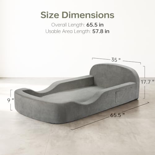All-Foam Montessori Toddler Floor Bed for Kids 3-6 Years - Soft & Safe