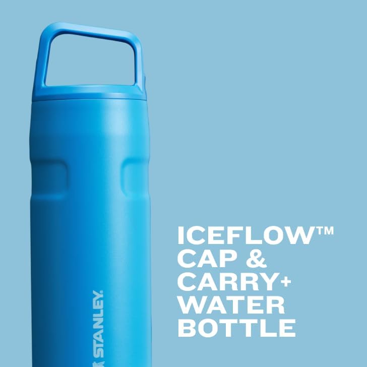 Stanley IceFlow Water Bottle - Insulated Stainless Steel | Lightweight & Leakproof | Wide Mouth Twist Lid