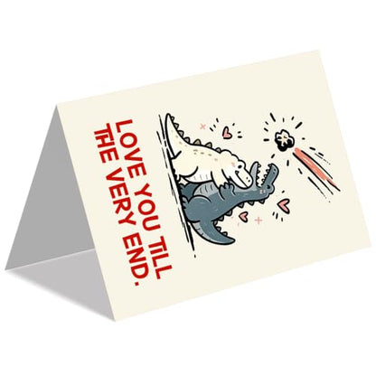 Anniversary Card for Husband Wife - Dinosaur Love Theme - ACH-225