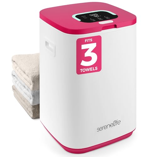 Electric Towel Warmer Bucket 23L with Essential Oils Holder Adjustable Timer