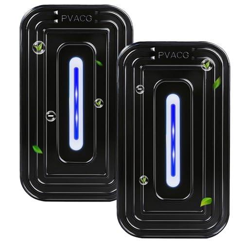 PVACG Negative Ion Air Purifier 2 Pack - Black, Quiet Ionic Air Cleaners for Home & Office