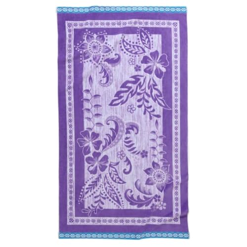 Decorative Jungle Oversized Cotton Beach Towel 40x72 Reversible Jacquard
