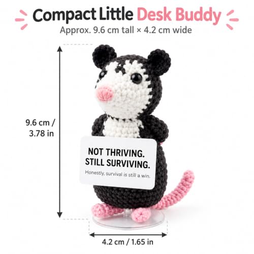 Little Survival Possum Crochet Opossum Gift - Still Surviving Variation