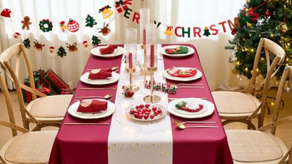 White Advent Table Runner 16ft Ramadan Christmas Party Decor