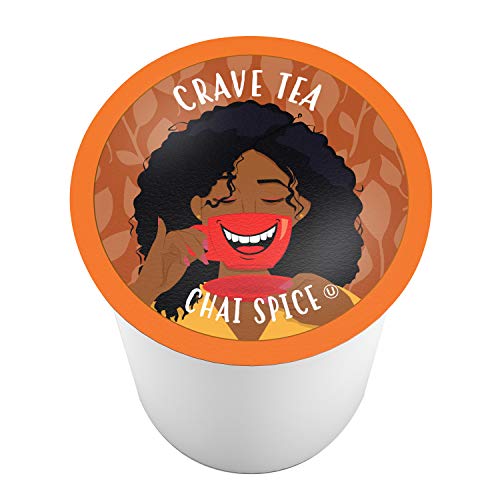 Crave Beverages Tea Pods, Chai Spice for Keurig K Cup Brewers, 40 Count