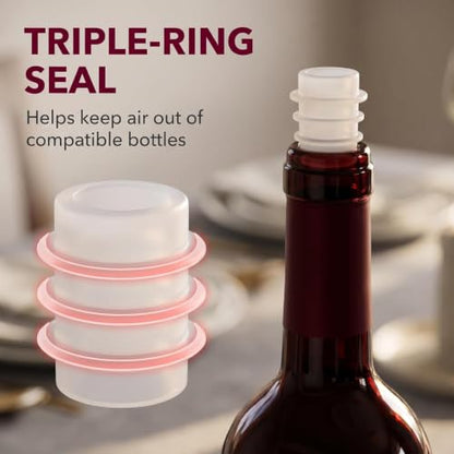 Silicone Mold 8Pcs for Crystal Epoxy Wine Bottle Stopper Craft Reusable