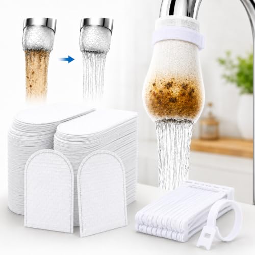 300 Pack Faucet Filter Bags - Mesh Water Filter Sleeves for Kitchen & Bathroom