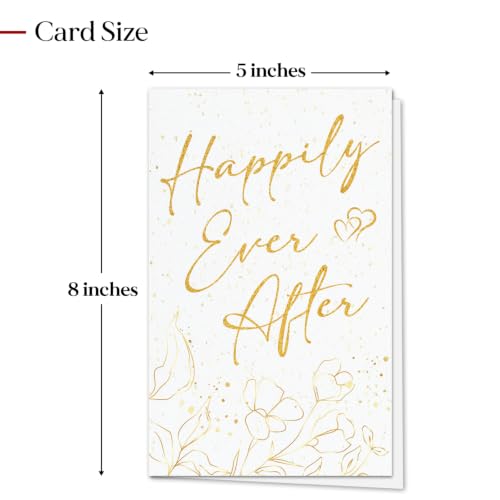 Wedding Congratulations Card for Couples - Romantic Gift with Envelope - Variation of Wedding