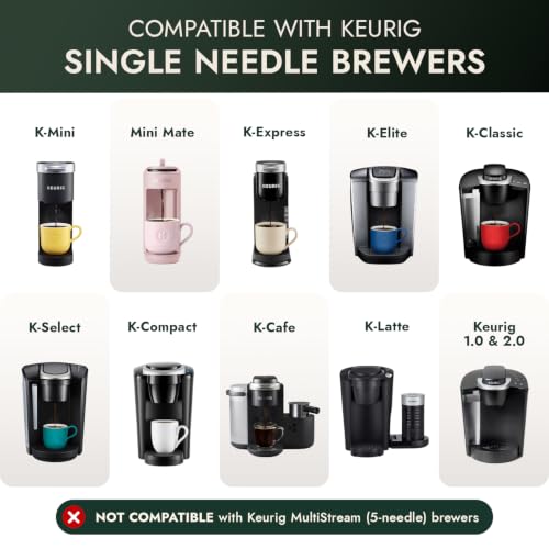 Reusable Stainless Steel K Cup Pods for Keurig Coffee Makers - 2 Pack