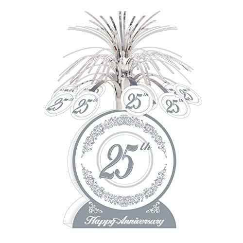 25th Anniversary Centerpiece Party Accessory (1 count) (1/Pkg)