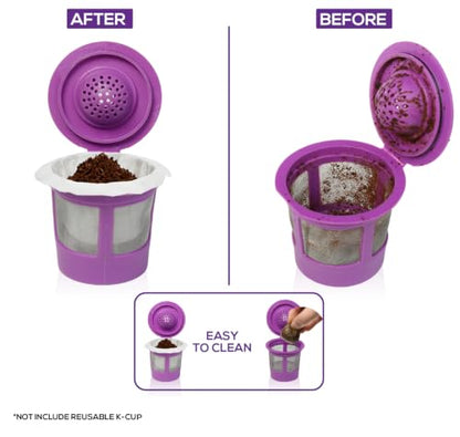 Disposable Coffee Filters for K Cup - 300 Count Compatible with Keurig Reusable Pods