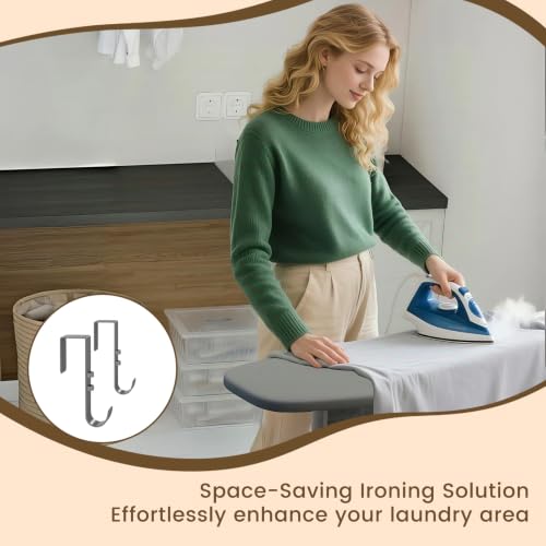 Over-the-Door Ironing Board with Iron Holder - Space Saver, 42 Inch