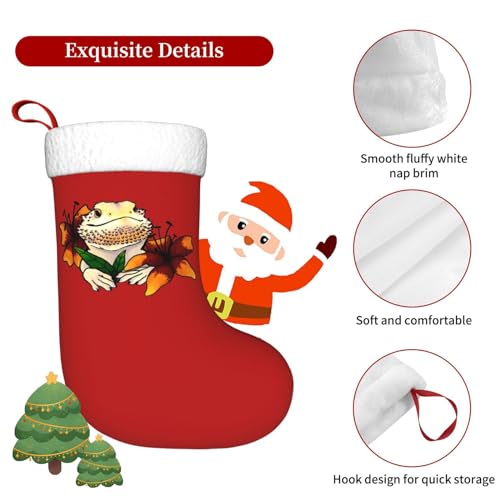Bearded Dragon Christmas Stockings - Xmas Hanging Holiday Decor