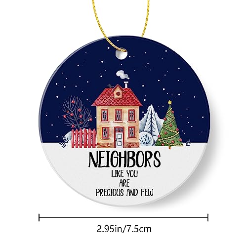 Christmas Ornament 3 Inch Ceramic Keepsake for Holiday Tree Decor