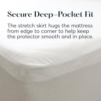 Sutera RestoreGuard Waterproof Mattress Protector - King Size, White
