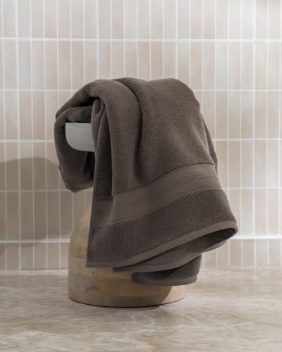Taupe Luxury 4-Piece Bath Towel Set 600 GSM OEKO-TEX Cotton & Modal