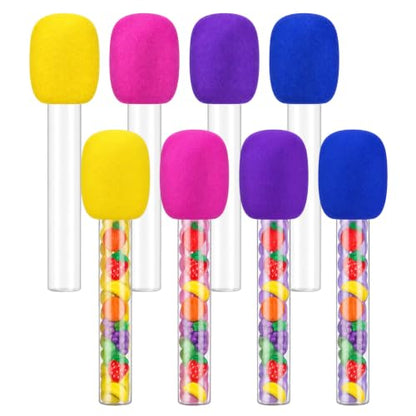 8 Pcs Microphone Candy Tubes Party Favors - Fake Microphone Props