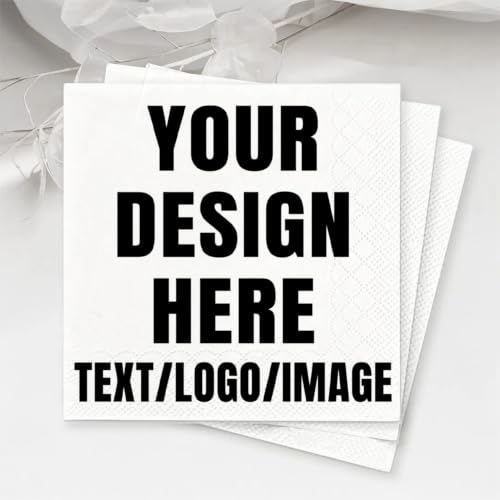 Personalized Cocktail Napkins with Logo for Parties and Events