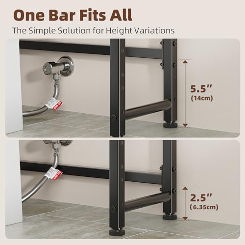Over Toilet Storage Rack 4 Tiers Bathroom Organizer Vintage Brown
