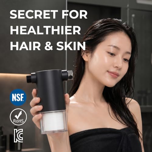 BodyLUV Ultra Shower Head Water Filter - Removes PFAS, Chlorine, Heavy Metals, NSF Certified, Korean Design
