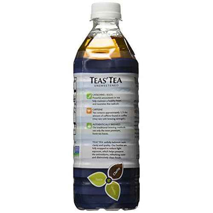 Teas' Tea Unsweetened Green + White, 16.9 Fl Oz (Pack of 12)