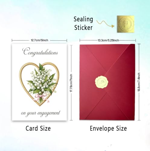 Engagement Card for Newly Engaged Couple - Congratulations Gift WX-488