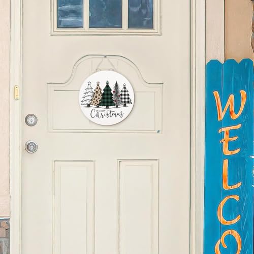 Christmas Farmhouse Sign Decor - 12x12 Inch Holiday Wall Art