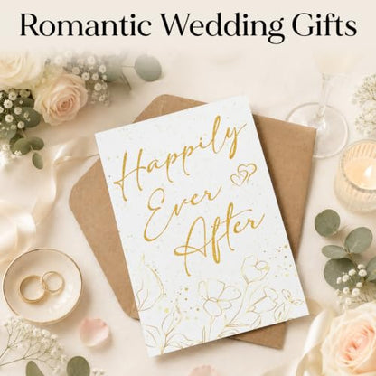 Wedding Congratulations Card for Couples - Romantic Gift with Envelope - Variation of Wedding