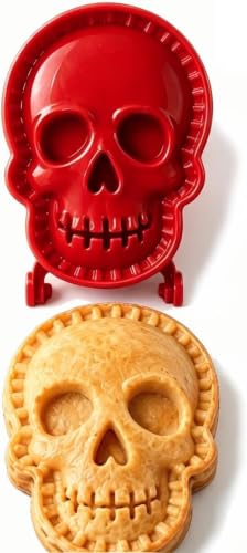 Halloween Mini Hand Pie Mold Set with Skull Shape for Baking - Reusable Food-Grade Molds