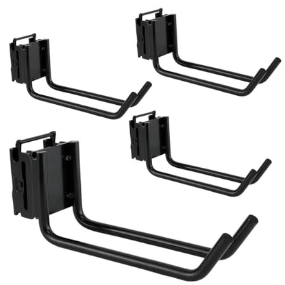 6.1in E-Track Double Fitting J-Hooks Set - Heavy Duty Cargo & Tool Hangers
