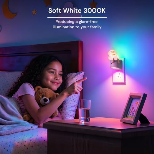 Kids LED Night Light Plug-in Duck Color Changing Sleep Lamp