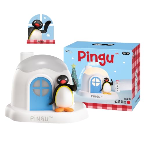 Cute Pingu Desk Humidifier with Night Light - Portable Water Misting Device