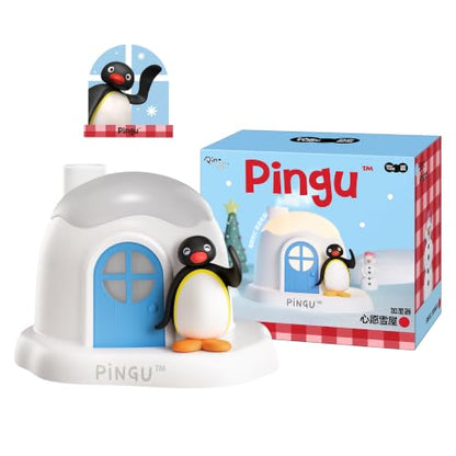 Cute Pingu Desk Humidifier with Night Light - Portable Water Misting Device