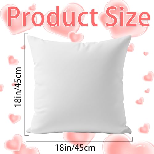 Valentine's Day Throw Pillow Covers Set - Nightmare Before Christmas Style 18x18 Plush Fleece