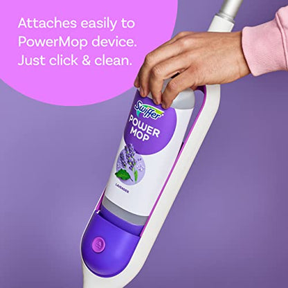 Swiffer PowerMop Floor Cleaning Solution with Fresh Scent, PowerMop Refills, Floor Cleaner for Mopping, 25.3 fl oz, 2 Pack
