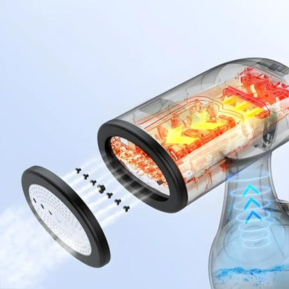 Handheld Steamer Black - Portable Clothes Steamer for All Fabrics