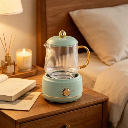 Electric Glass Water Kettle for Tea and Hot Beverages - Compact & Durable