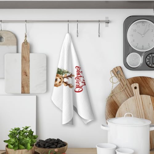 Christmas Goldendoodle Kitchen Dish Towels Set of 2 - Goldendoodle-4