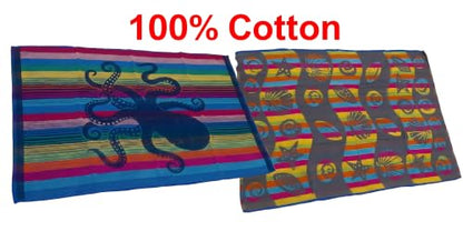 Luxury Cotton Bath Towels Set - 4 Pack, 58 x 28 Inches, Soft & Absorbent