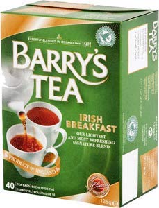 Barrys Tea Irish Breakfast 40 bag count x 2 (80 count) (250g) Imported from Ireland