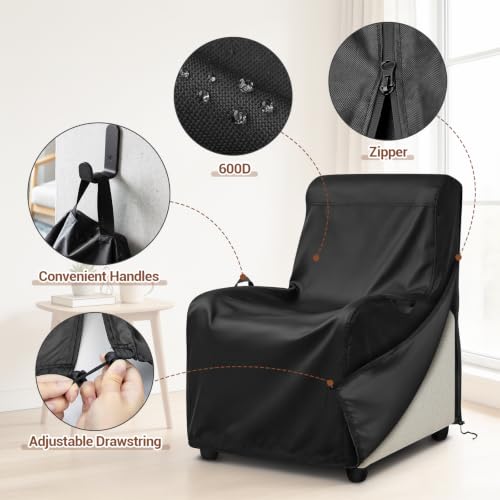 26x30x38 Inch Recliner Chair Cover Waterproof Dustproof for Sweetcrispy Massage Recliner