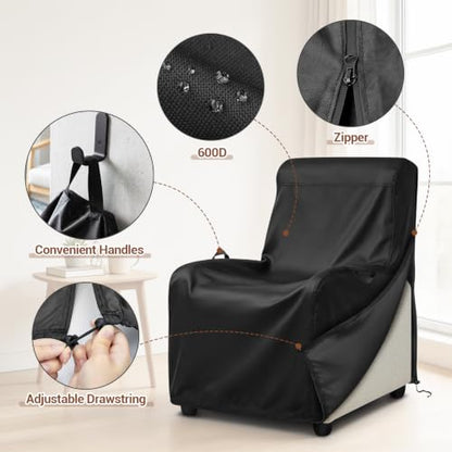 26x30x38 Inch Recliner Chair Cover Waterproof Dustproof for Sweetcrispy Massage Recliner