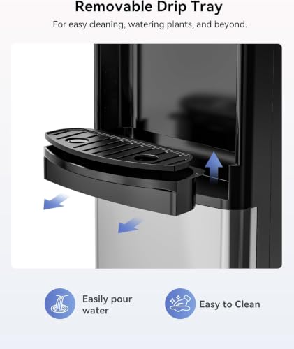 Top Loading Water Cooler Dispenser Hot & Cold for 3-5 Gallon Bottles